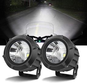 img 4 attached to 🚗 Chelhead LED Driving Light - 2Pcs Cree 25W 6000K Spot Beam Round LED Work Light Pod for Off-Road 4x4 Pickup Truck, Motorcycle, Jeep, SUV, Truck, Wrangler, Boat, Tractor