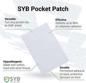 img 1 attached to 📱 SYB Pocket Patch, 5G EMF Radiation Protection Shield, 3-Pack, 6.25” x 4”, Ultimate Searchable Product