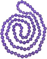 mgr my gems rock! 36 inch semi-precious stone infinity necklace with matte finnish beads logo