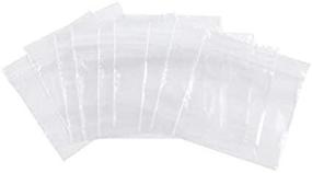 img 4 attached to 🔒 Clear Heavy-Duty Resealable Zipper Bags - 1.5 Mil Thickness