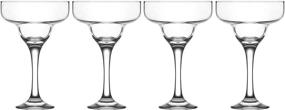 img 3 attached to 🍹 Epure Firenze Collection 4 Piece Margarita Glass Set - Timeless Elegance for Margaritas, Pina Coladas, Daiquiris, and More!