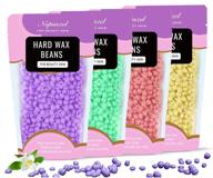🌟 painless nopunzel hard wax beans with customizable flavors for easy at-home hair removal - full body brazilian, bikini, face, legs, eyebrows - 14 oz waxing beads kit, ideal for men and women logo