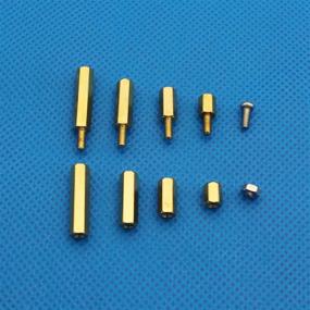 img 3 attached to 🔩 320Pcs M2.5 Male Female Brass Standoff Spacer Screw Nut Assortment Kit - 6mm 10mm 15mm 20mm Sizes
