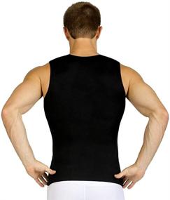 img 1 attached to 👕 Insta Slim Men's Compression Sleeveless Crew Neck Muscle Shirt - The Ultimate Slimming Body Shaper Undershirt