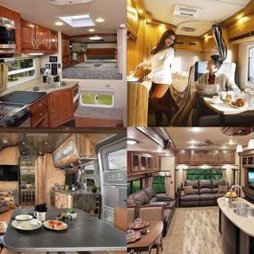 img 1 attached to ⛺ Прекрасные светодиодные светильники для салона Greenclick RV, потолочный светильник для RV 12V Dome Light 8 Pack - идеальное освещение для кухонного шкафа для внутреннего освещения RV-кемпера, трейлера-матроса (теплый белый свет 3000K) 🚐