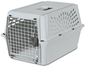 img 2 attached to Light Gray Petmate Traditional Kennel, Medium Size