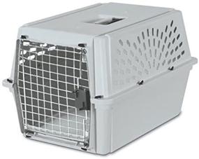 img 1 attached to Light Gray Petmate Traditional Kennel, Medium Size