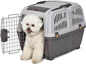 img 4 attached to Convenient and Durable: MidWest 🐾 Homes for Pets Skudo Plastic Carrier