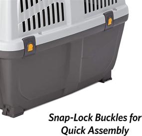 img 3 attached to Convenient and Durable: MidWest 🐾 Homes for Pets Skudo Plastic Carrier