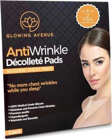 img 4 attached to ✨ Glowing Avenue Chest Wrinkle Pads - Reusable 2 Pack for Anti Wrinkle Chest Care - Silicone Patches for Preventing Cleavage Wrinkles during Sleep