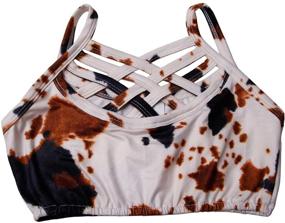 img 1 attached to Stylish Tie-Dyed Crisscross Straps Girls' Clothing - Shop Now!