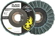 🔹 bha surface conditioning flap discs t29, 4-1/2" x 7/8", blue (fine) - 5 pack - for efficient grinding, sanding, and polishing logo