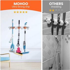 img 1 attached to Stainless Steel Bathroom Organizer 🧺 by MOHOO - Efficient Material Handling Solution