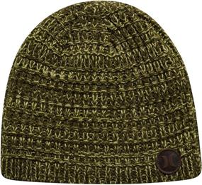 img 4 attached to 🧢 Stylish and Warm: Hurley Men's Winter Hat - Loose Knit Marled Beanie