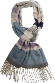 img 3 attached to Women's Accessories - Accessories First Bold Stripe Scarf for Enhanced Style