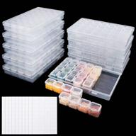 💎 organize and store your diamond painting supplies with uoony 280-slot storage containers and 28-grid tools boxes - includes 400pcs label stickers! logo