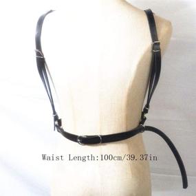 img 3 attached to Stylish Leather Shoulder Harness: Adjustable Collar for Men's Accessories and Belts