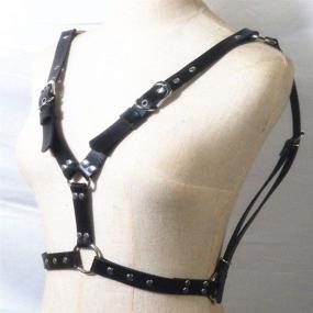 img 1 attached to Stylish Leather Shoulder Harness: Adjustable Collar for Men's Accessories and Belts