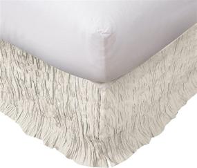 img 1 attached to Lush Decor Crinkle Bedskirt Queen