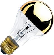 💡 bulbrite a19 gold incandescent light bulb - medium screw base (e26), 1 count pack logo