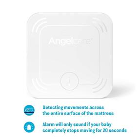 img 3 attached to 👶 Angelcare AC527 3-in-1 Baby Monitor with Movement Tracking, 5’’ Video, Sound & Temperature Display on Camera