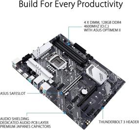 img 2 attached to 🖥️ ASUS Prime Z490-P LGA 1200 ATX Motherboard: Dual M.2, DDR4 4600, USB 3.2, Thunderbolt 3, RGB & More!