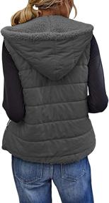 img 1 attached to Yanekop Womens Fleece Reversible Pockets Women's Clothing in Coats, Jackets & Vests