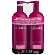 🌈 nexxus color assure shampoo and conditioner with protein fusion, 33.8 fluid ounces logo