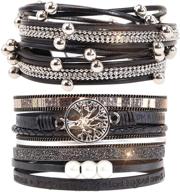 🔗 stylish multilayer magnetic bracelet for girls - baokelan bracelet jewelry logo