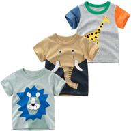 🦖 dino-mite style! nuziku 3 pack dinosaur crewneck t shirts for boys' apparel logo