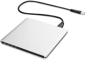 img 4 attached to 📀 High-Speed External DVD CD Blu-ray Drive USB3.0 BD 3D Player - Portable & Compatible with PC Laptops/Desktops (Silver)