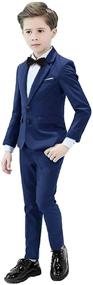 img 2 attached to Yavakoor Slim Fit Boys Formal Wedding Suit Set - Complete Outfit
