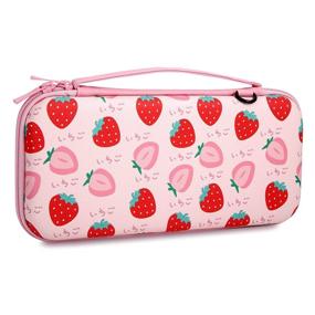 img 4 attached to Регулируемые аксессуары TIMZARD для переноски Nintendo Strawberry