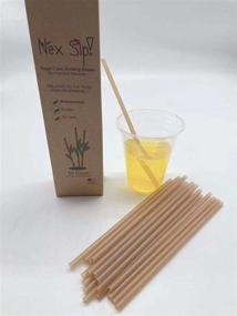 img 1 attached to 🌿 Nex Sip! Eco-friendly Sugarcane Drinking Straws (Individually Wrapped) - Pack of 50