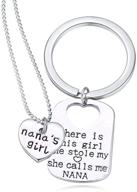 👵 nana's girl keychain set - necklace and keychain gifts for grandma by luvalti logo