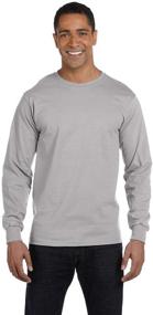 img 2 attached to 👕 Hanes Men's Beefy T Long Sleeve T-Shirt – Adult Clothing, T-Shirts, and Tanks