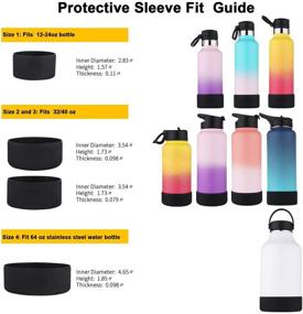 img 1 attached to Bottlebottle Protective Silicone Sleeve: The Ultimate Fit for Hydro Sports, Simple Modern, Takeya, MIRA, Iron Flask, and Other Water Bottles - BPA Free Anti-Slip Cover Included