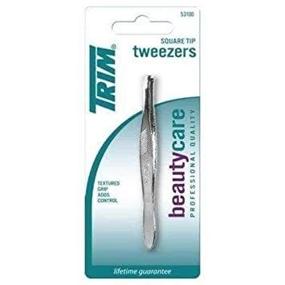 img 2 attached to 🔍 Precision Trim Tweezr: Trim Square Tip Tweezers 53100 - Perfect for Plucking, Shaping, and Defining Brows - 1ct