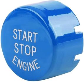 img 3 attached to 🔵 F30 G/F Disk Bottom Push Start Button with Start & Stop - Car Engine One-Button Start Button Fitment (Blue)