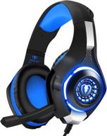 🎧 bluefire 3.5mm ps4 gaming headset with mic, led lights - compatible with playstation 4, xbox one, laptop, computer (blue) логотип