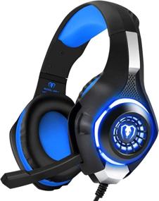 img 4 attached to 🎧 BlueFire 3.5mm PS4 Gaming Headset with Mic, LED Lights - Compatible with Playstation 4, Xbox One, Laptop, Computer (Blue)