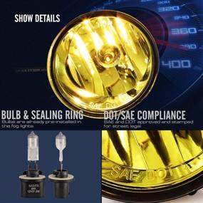 img 1 attached to 🚨 Оригинальные противотуманные фары OEM для Nissan Titan/Armada (2004-2015) - желтая линза, 2 шт.