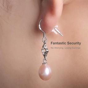 img 3 attached to Rubber Earring Backs, Secure Replacements for Heavy Earrings - Clear Safety Earring Back Stoppers for Girls, Women, Studs, Fish Hooks, Droop Types and Kids Earrings