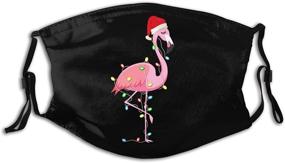 img 4 attached to Christmas Flamingo Dustproof Adjustable Reusable