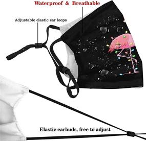 img 1 attached to Christmas Flamingo Dustproof Adjustable Reusable