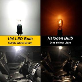 img 2 attached to 🚗 T10 194 LED Car Bulbs - Upgrade Your Car Interior with 192 LED Lights in 6000K White - 12pcs Pack