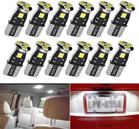 img 4 attached to 🚗 T10 194 LED Car Bulbs - Upgrade Your Car Interior with 192 LED Lights in 6000K White - 12pcs Pack