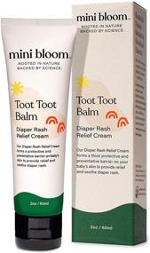 img 4 attached to 💜 Mini Bloom Toot Toot Balm Diaper Rash Relief Cream - Baby & Kid Friendly - Soothes & Calms Skin - Enriched with Zinc Oxide, Vitamin E, Shea Butter, Coconut, Jojoba & Sunflower Oils - 2 oz