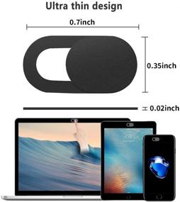 img 3 attached to 📸 8 Packs of Samera Cover Slide - Ultra-Thin Webcam Cover for Laptop, Mac, MacBook Air, iPad, iMac, PC, Cell Phone - Ultimate Privacy Protector, Webcam Covers Laptop Accessories (B-8 Packs)