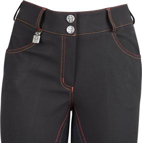 img 2 attached to 👖 Stylish Huntley Equestrian Full Seat Riding Pant with Eye-Catching Sequined Back Pockets